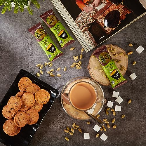 Image of Chaizup Daily 1 Min Instant Elachi Premix Tea - 30 Sachets (No Sugar) | Elachi Flavours | 30 Servings | 270g