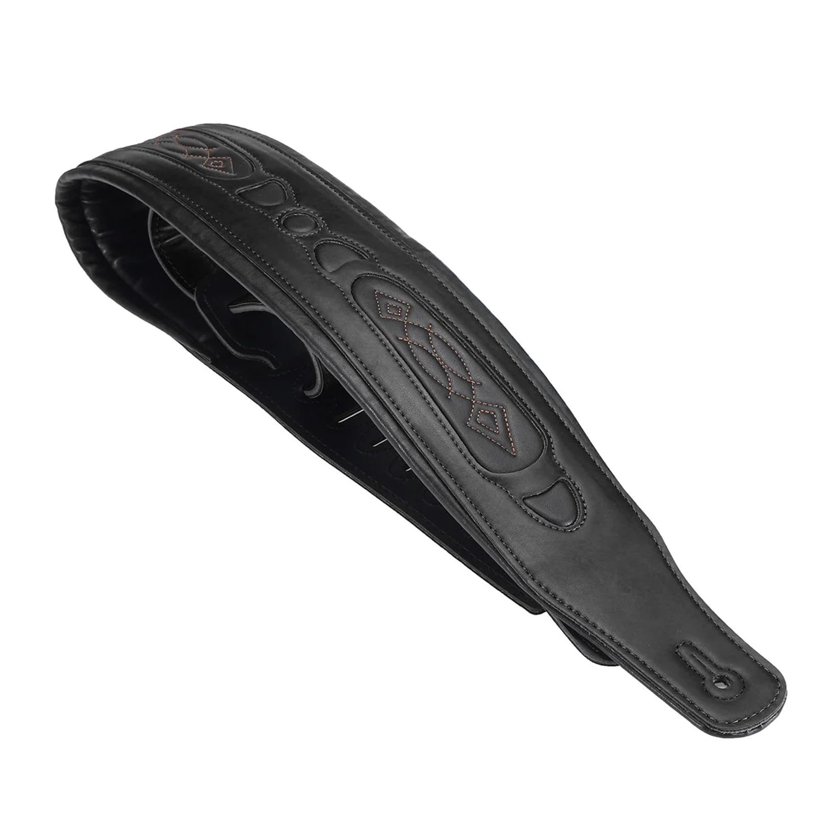 Guitarra de espalda, Correa de guitarra de cuero ajustable Correa de guitarra de cuero suave y ancha Cinturón de hombro grueso