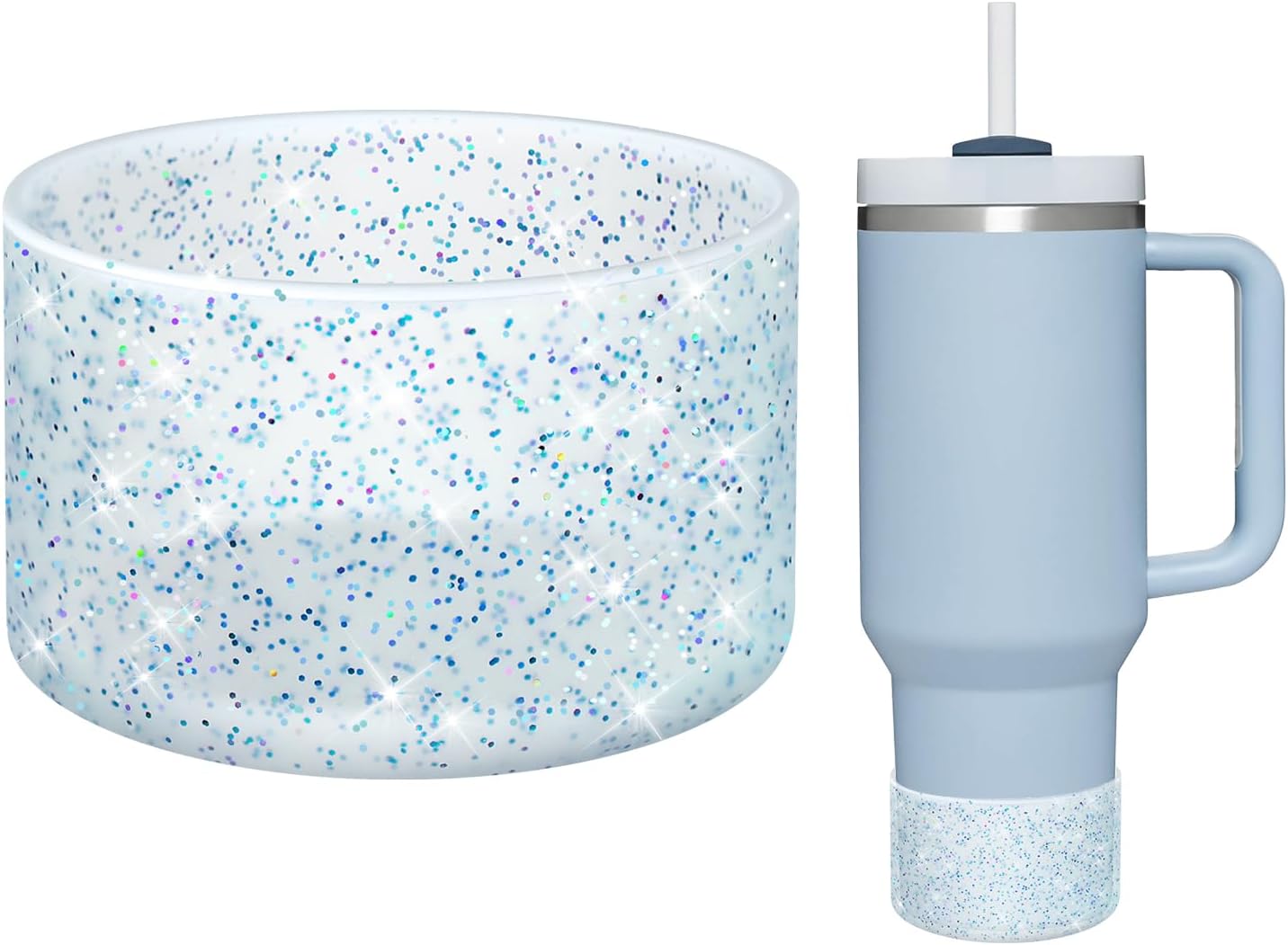Transparent Bling Blue