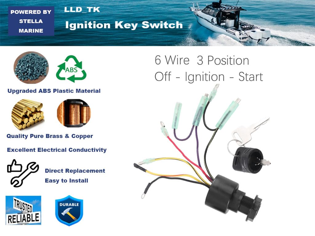 Amazon.com: Ignition Key Switch for Mercury Outboard 3