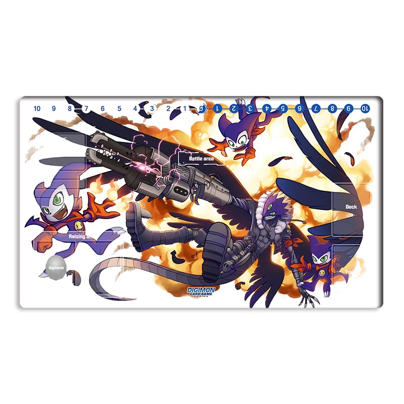 Amazon.com: New Mlikemat Playmat Digimon DTCG Mat Impmon Beelzemon TCG CCG  OCG Trading Card Game Mat with Zones + Free Bag (ZD002-477-SM) : Toys &  Games