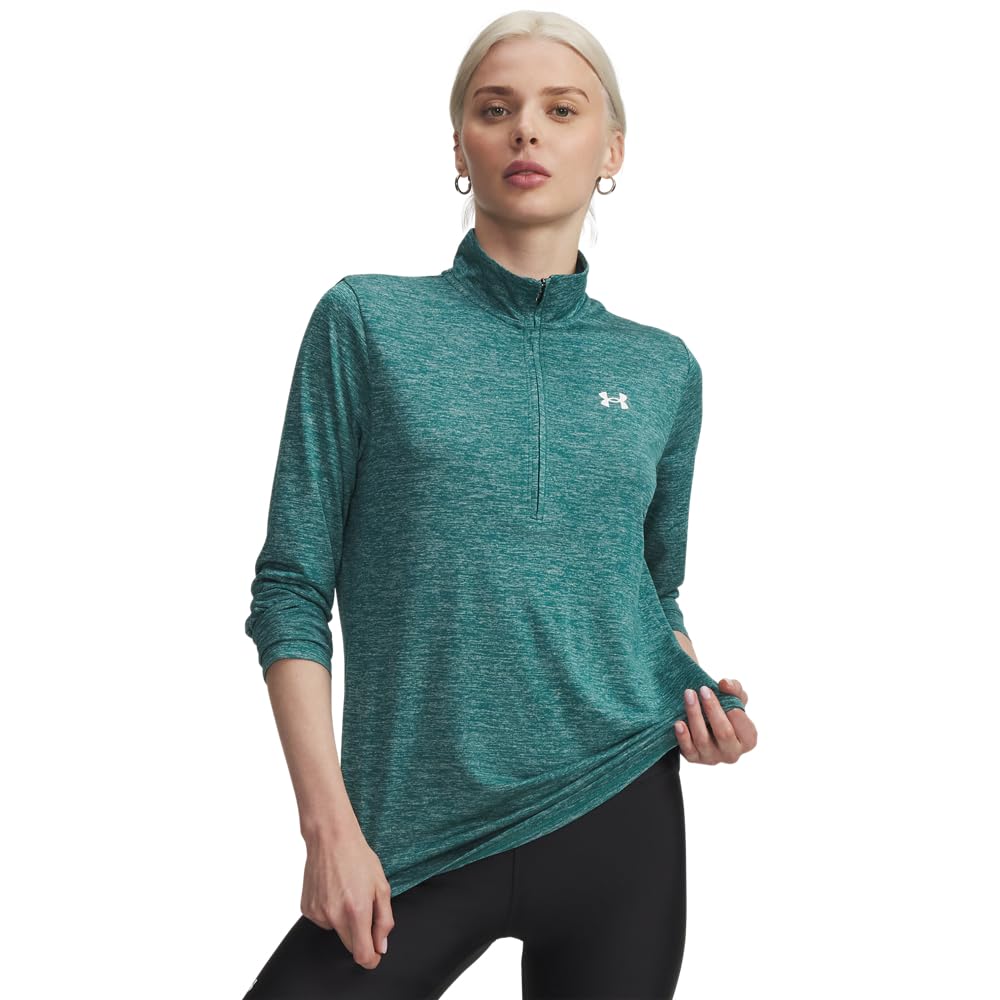 Under Armour Damen Tech Twist Viertelreißverschluss T-Shirt (1er Pack)