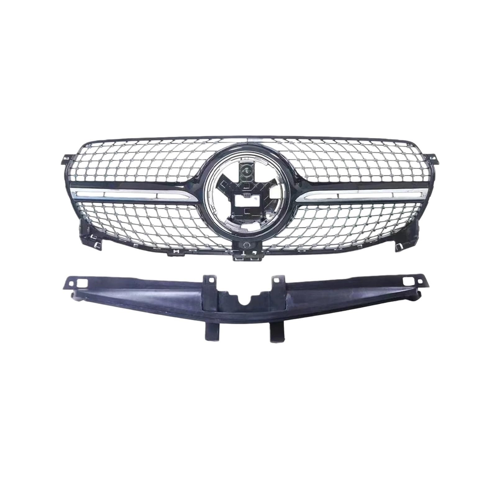 Compatible For Benz 2020-2023 GLE W167 450 350 Sport Front Bumper Grille Inlet Grill Facelift Tuning Accessories(Diamond Black)