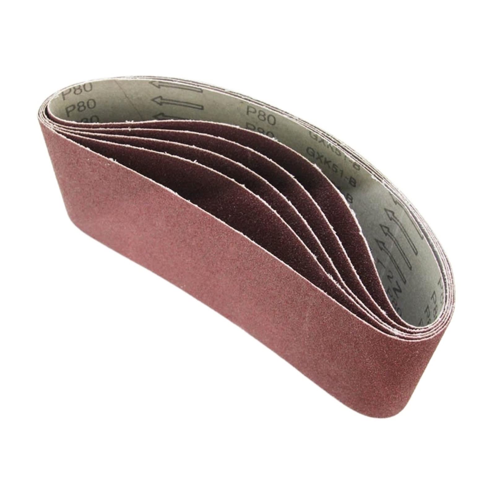 Bande de ponceuse oxyde d'aluminium 100x610mm grain 60 bande abrasive pour meulage et décapage