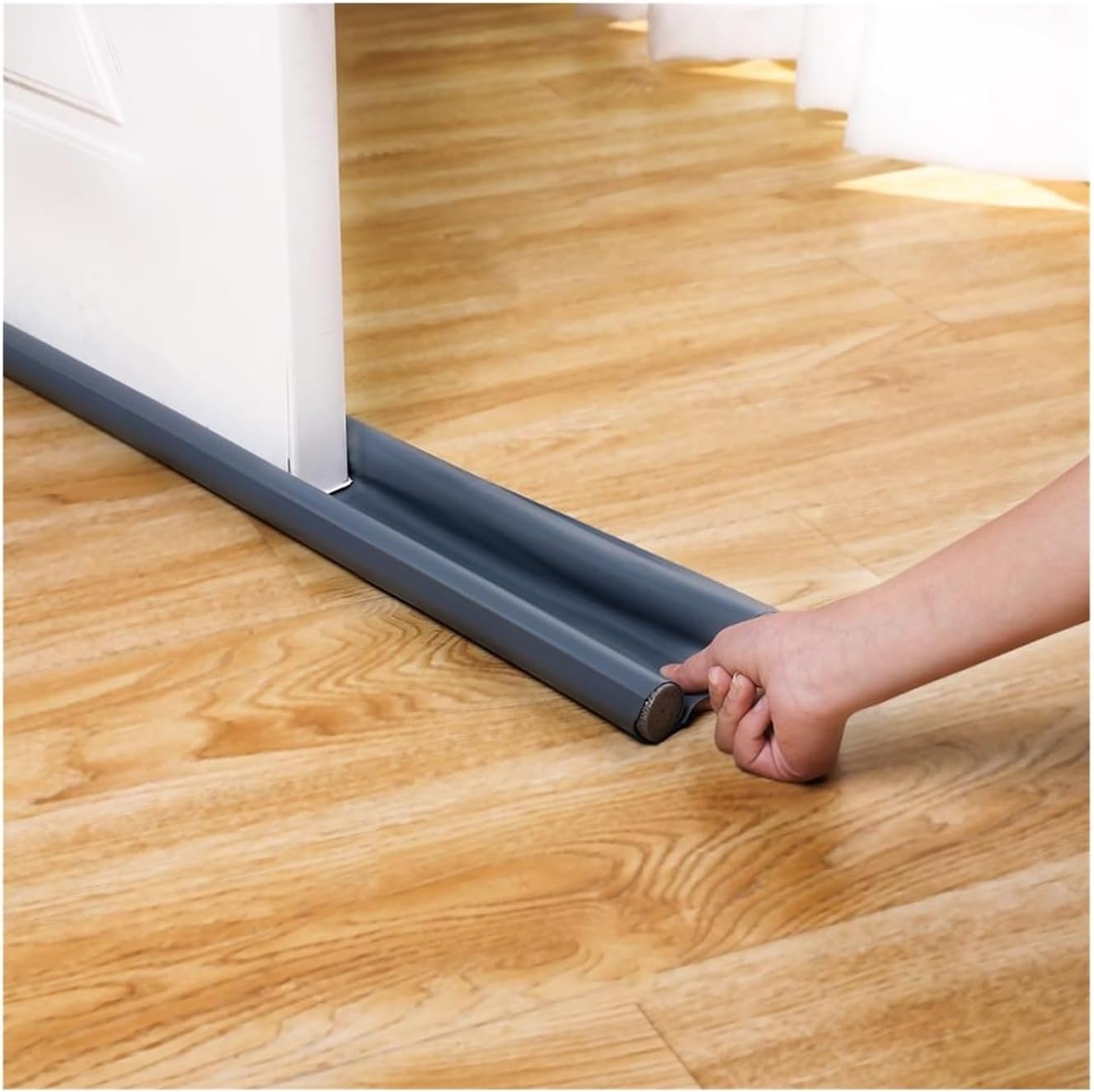 Generic Jinghong 93cm Under Door Draft Guard Stopper Soundproof Reduce Noise Door Bottom Sealing Weather Strip Under Door Draft Guard