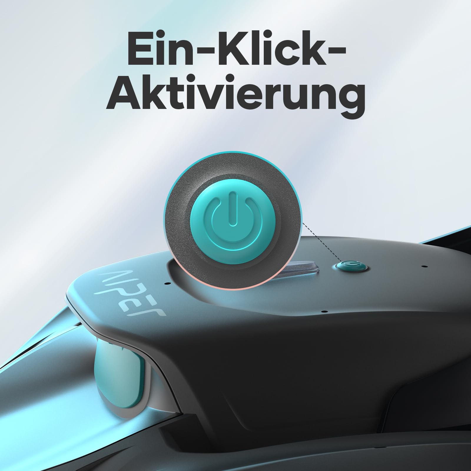 AIPER Poolroboter, Kabelloser Poolsauger mit Akku, Doppelantrieb, Selbstparken, Für Flache Pools bis 80 m², Laufzeit bis 90 Min (Generalüberholt)