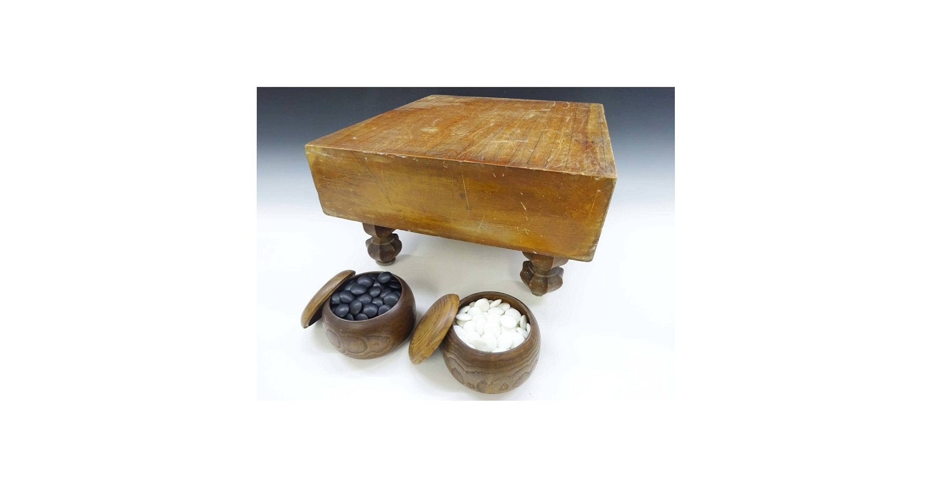 囲碁盤　ミニ　インテリア　置物 楽天市場】囲碁盤セット 囲碁入門に便利 木製新桂6号折碁盤（約