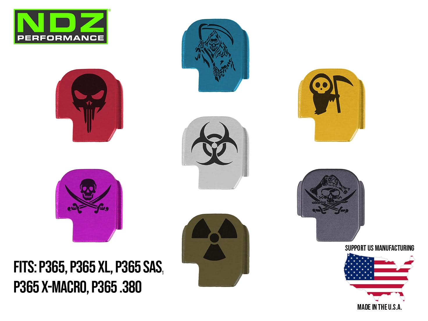Amazon.com: NDZ Performance Slide Back Plate for Sig P365, P365X