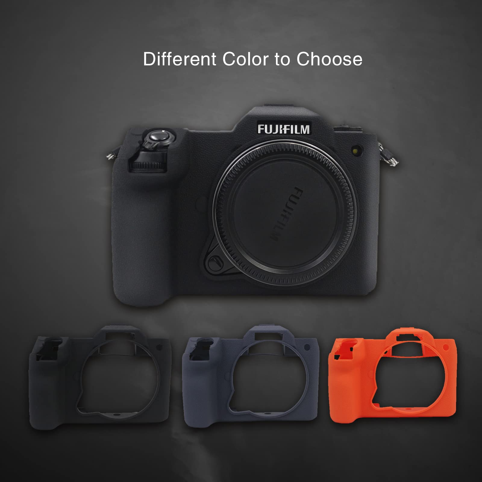 Custodia In Silicone Morbido Per Fujifilm GFX 100S E GFX 50S II – Protezione Leggera, Antiscivolo, Con Accesso A Batteria E SD - 4