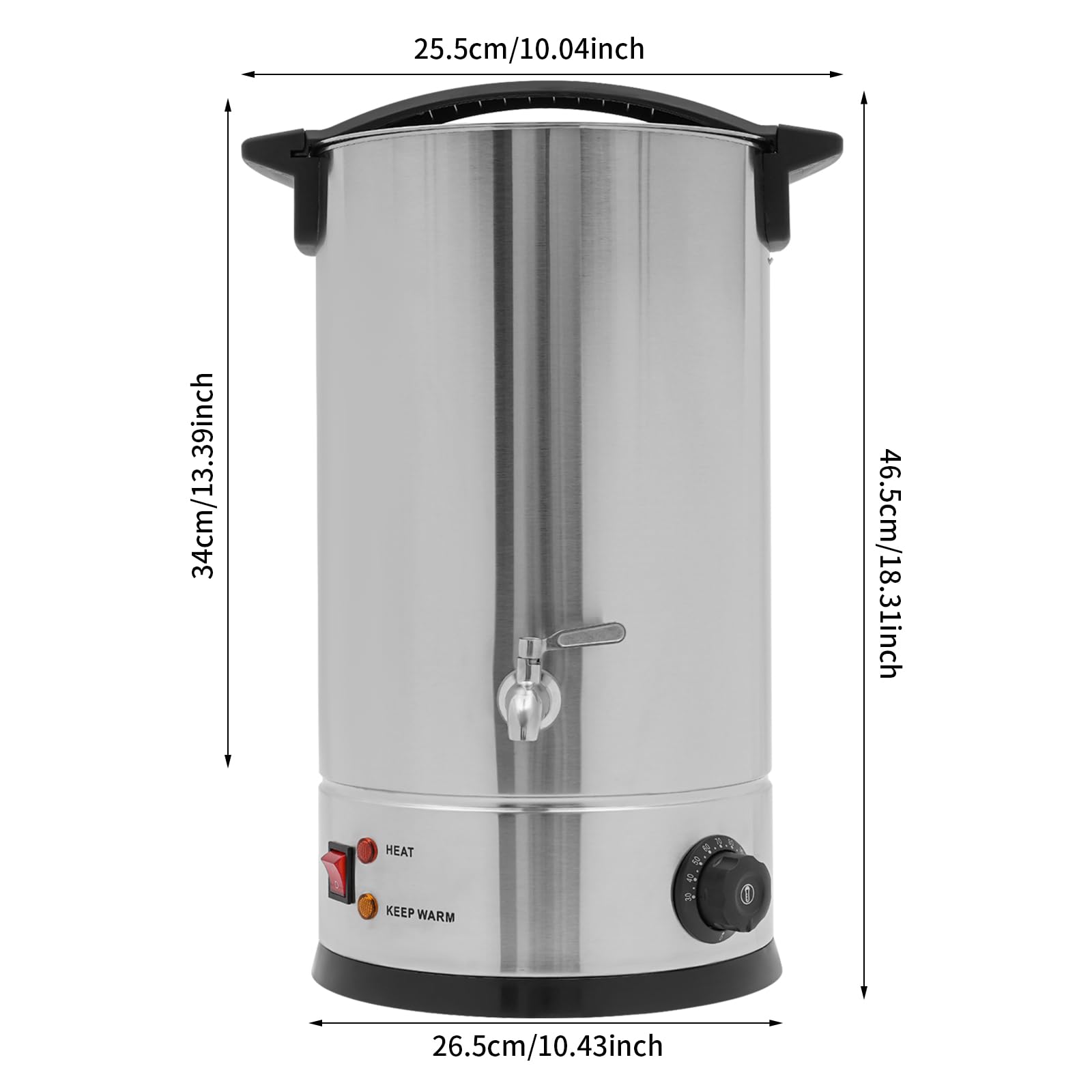 Wax Melter for Candle Making - 15L/507.2 oz Electric Candle Wax Melter Adjustable Temperature, Non Clogging and Easy to Clean for Melting Wax, Boiling Water, Making Tea and DIY Hobbies (Silver)