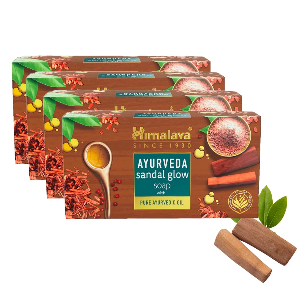 Himalaya Ayurveda Sandal Glow Soap, 75 Gm (Pack Of 4, 300 Gm) Himalaya Ayurveda Sandal Glow Soap, 75 Gm (Pack Of 4, 300 Gm)