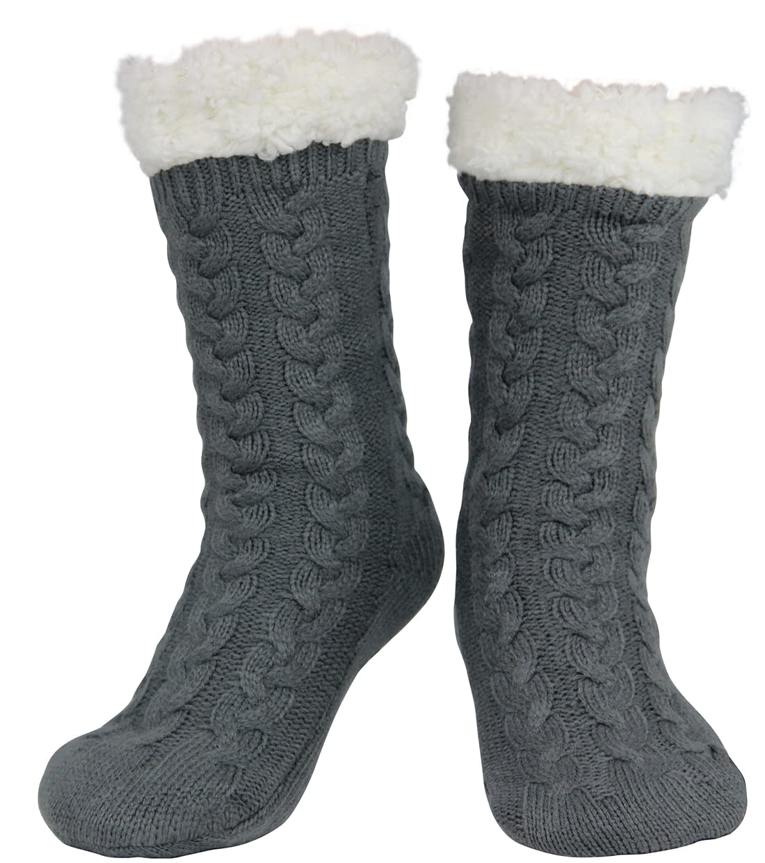 Slipper Socks for Women with Gripper Thick Fuzzy Christmas Gift