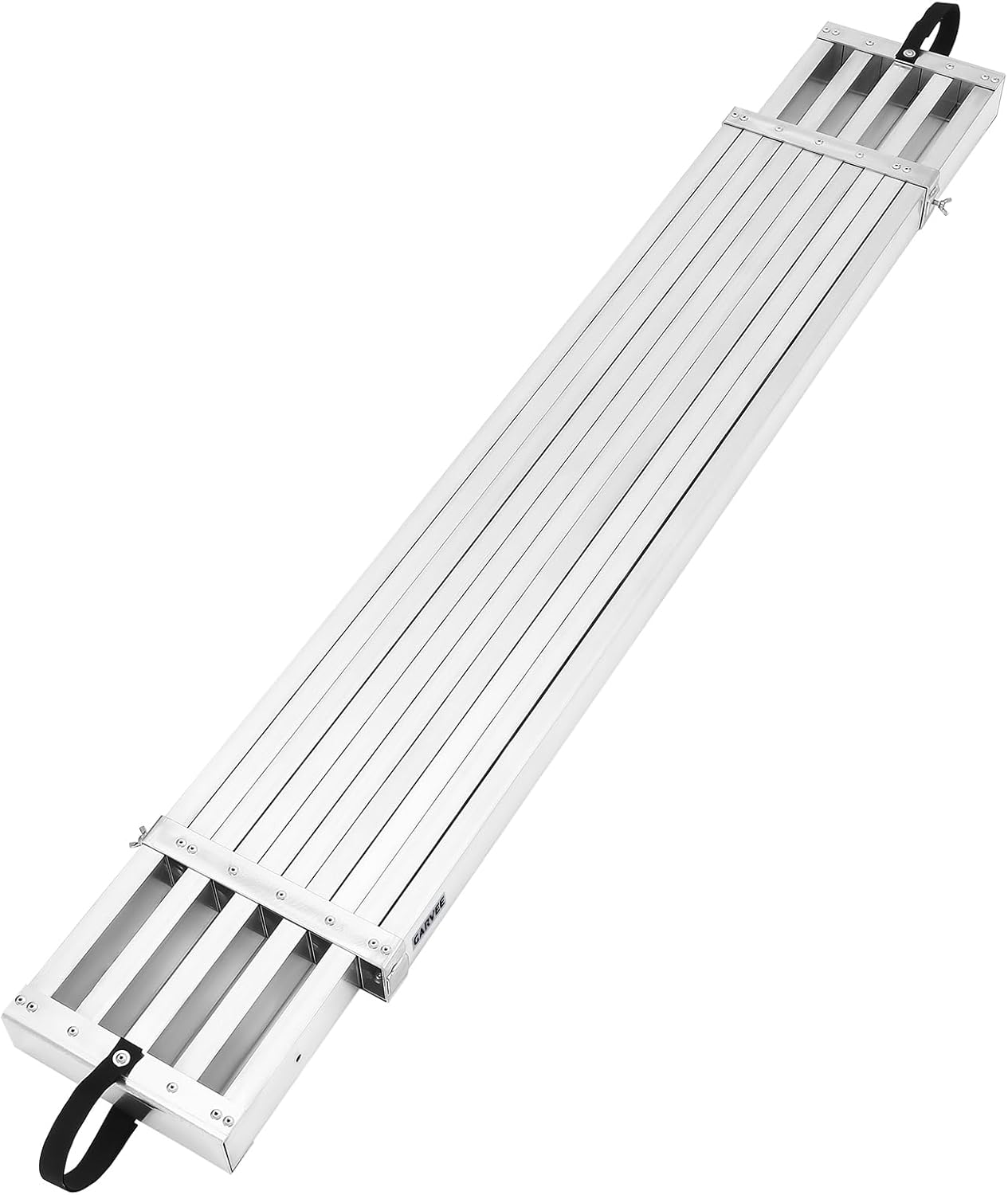 Garvee 9-15Ft Telescoping Plank, Aluminum Work Plank, 440Lbs Capacity, Aluminum Scaffolding Plank with Skid-Proof Platform Scaffold Ladder Accessory (9-15FT - Sliver)
