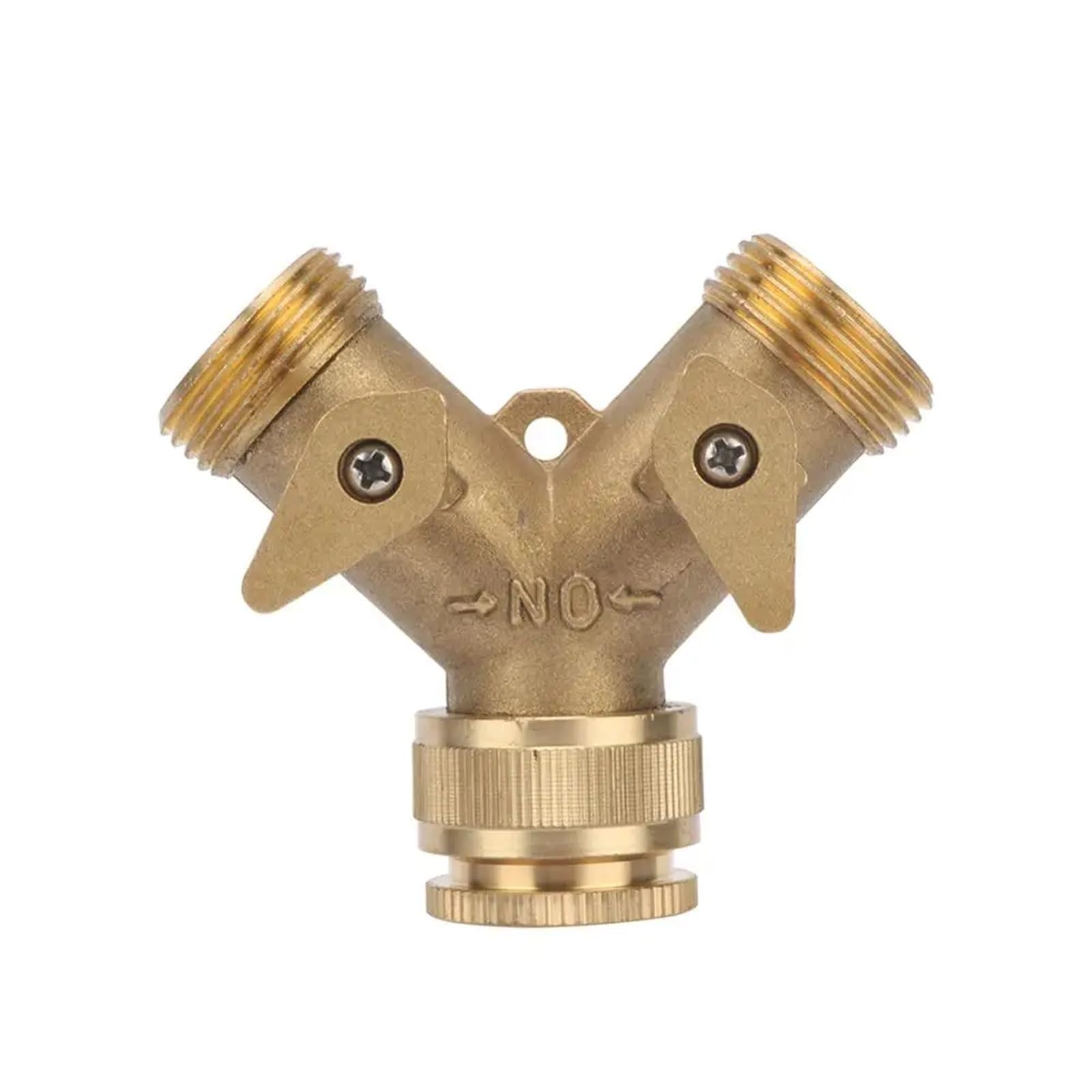 Adaptador de grifo de agua de dos vías para conectar manguera y riego por goteo en el patio