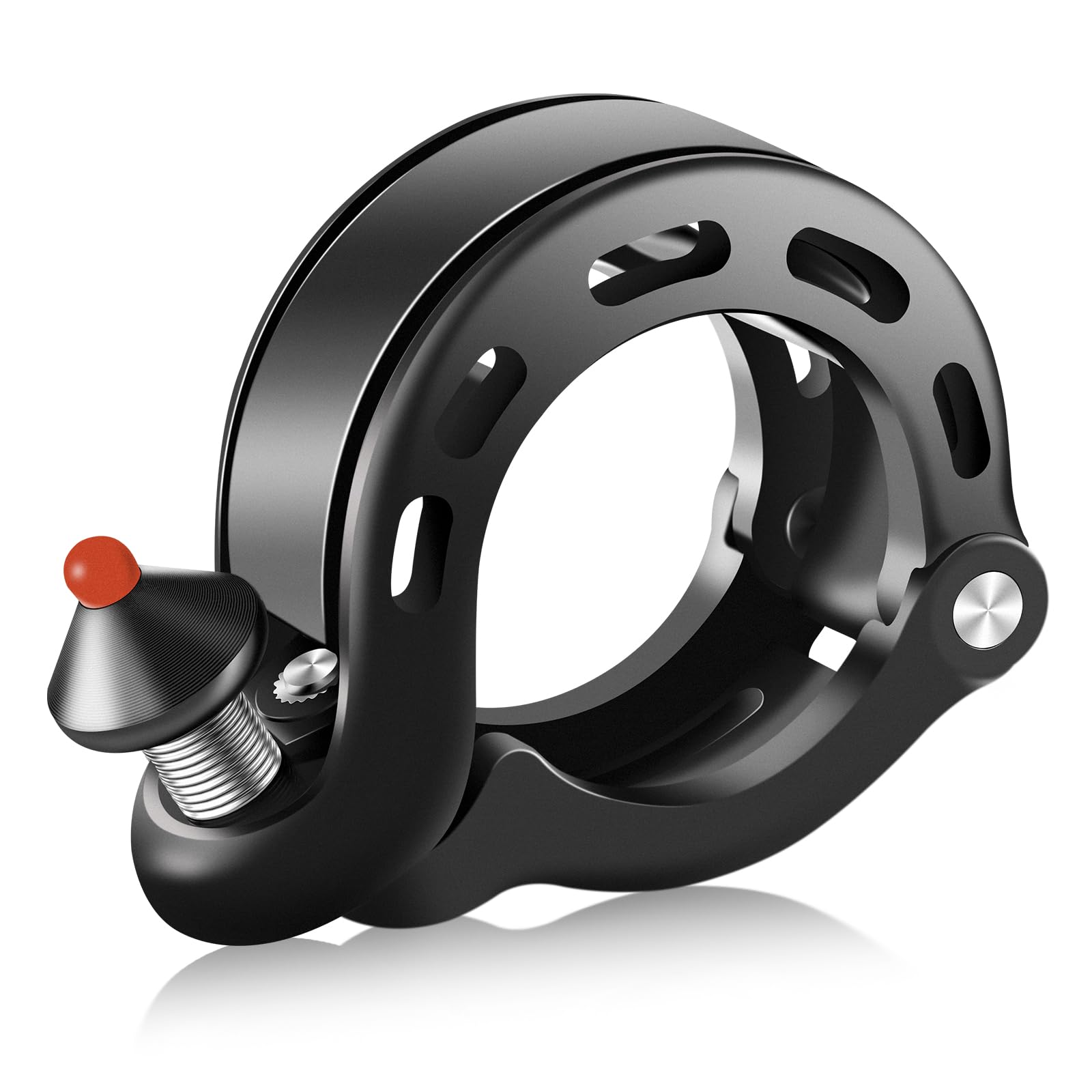 ROCKBROS Bike Bell Aluminum Alloy Mini Bicycle Bell with 100dB High-Volume Waterproof Rustproof Handlebar Horn with Loud and Crisp Sound fits 22.2-31.8 mm for Road Mountain Scooter MTB BMX Toddler
