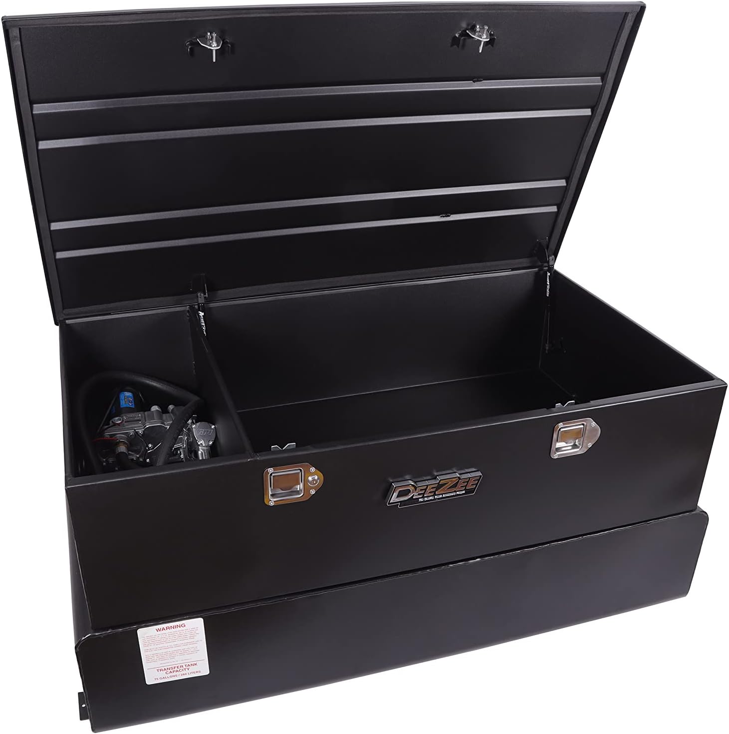 Dee Zee DZ92856SB 75 Gallon Black Steel Combo Transfer Tank with Pump