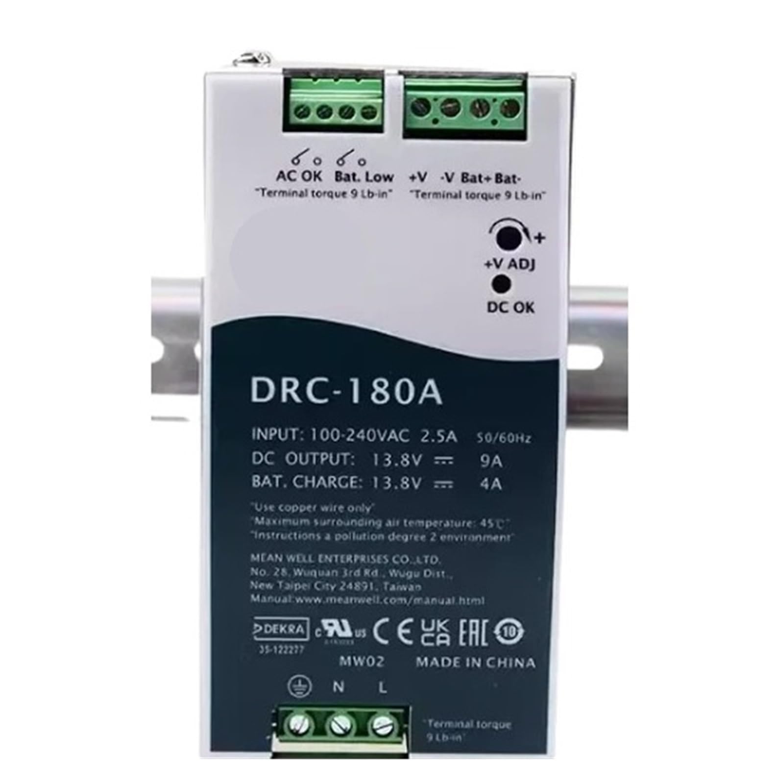 CLEUFWKO 180W Single Output Power Supply DRC-180 DRC-180A | 13.8V DRC-180B | 27.6V(DRC-180B)