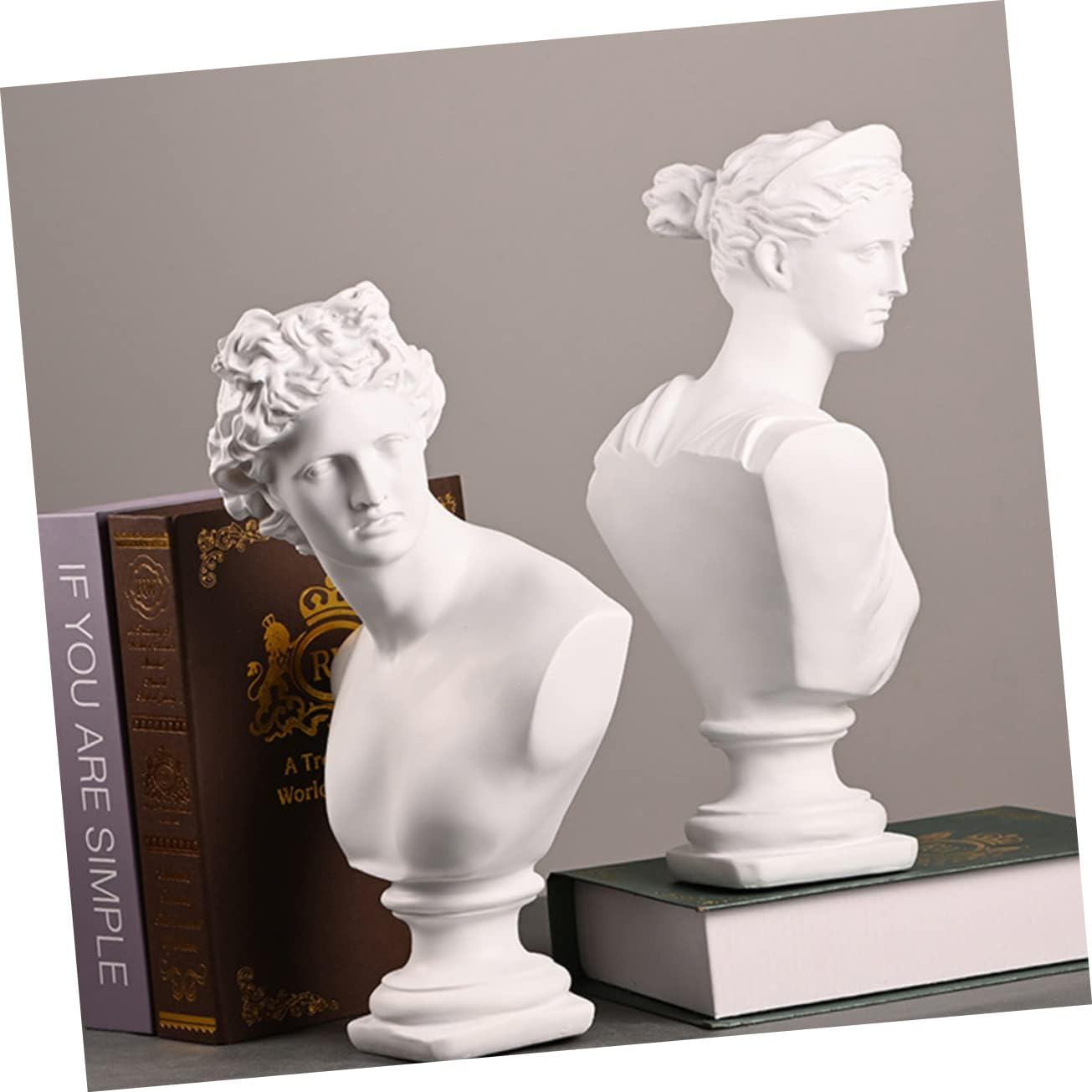 David Bust Statue Figurine Sculpture for Home Decor Unique Plaster Ornament Craftsmanship for Holidays and Birthdays Stylish Office