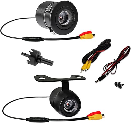 Crynod 2 cámaras de respaldo de marcha atrás para automóvil, IP68, impermeables, a prueba de golpes, cámara gran angular de 170, accesorios