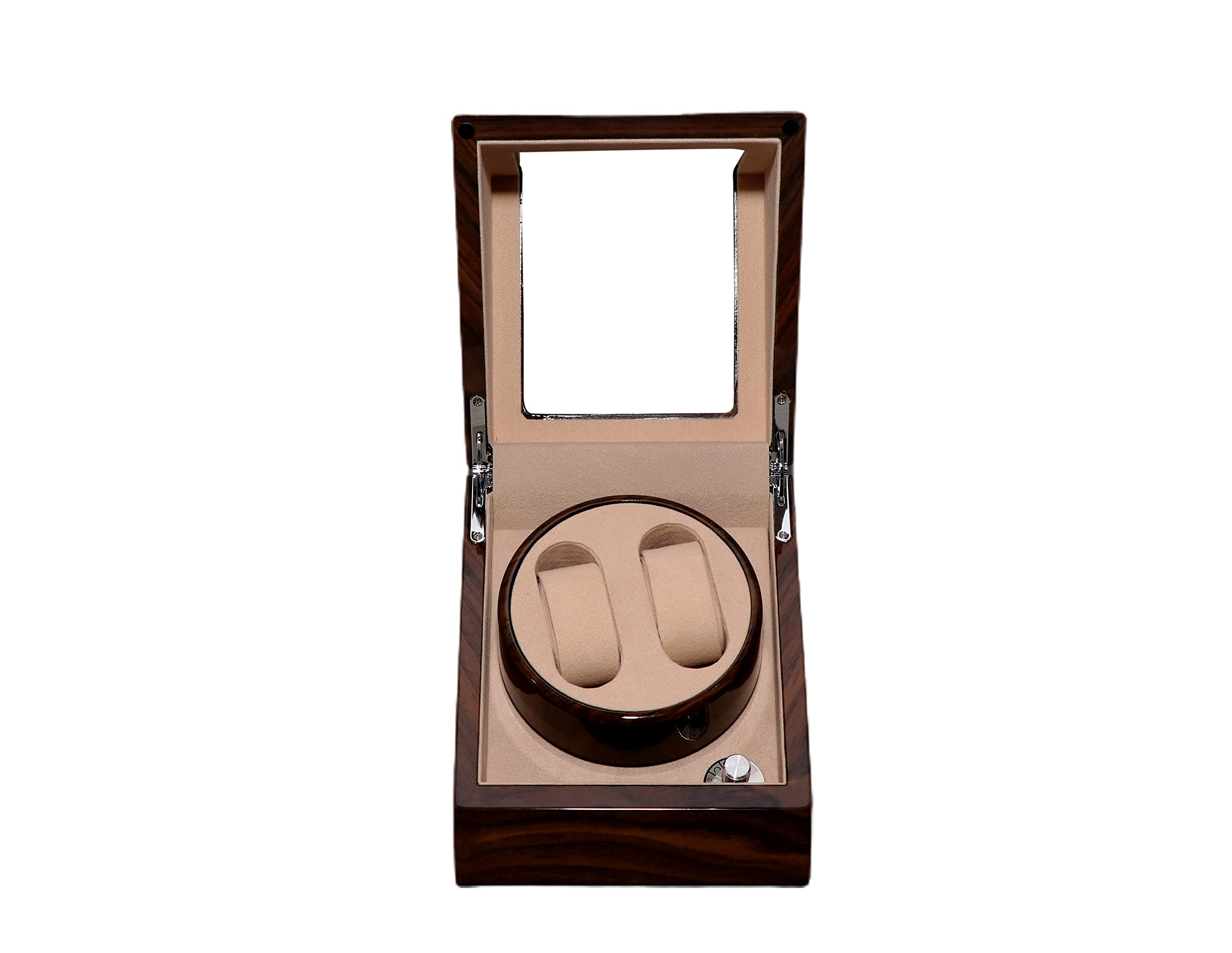 Medetai Wooden Luxury Automatic Rotation 2+0 (Wooden and Off White) Watch Winder Storage Case Display Box (B0BTD3T8LC) Amazon Price History, Amazon Price Tracker