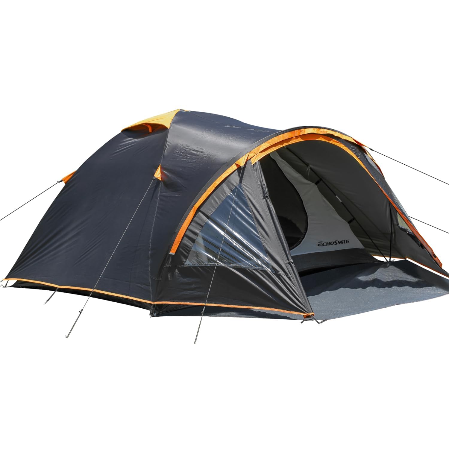 EchoSmile Tenda da Campeggio per 2/3/4 Posti, Impermeabile Ultraleggera Tenda, Facile da Installare, 3-4 Stagioni Tenda Campeggio per Escursioni All'aperto