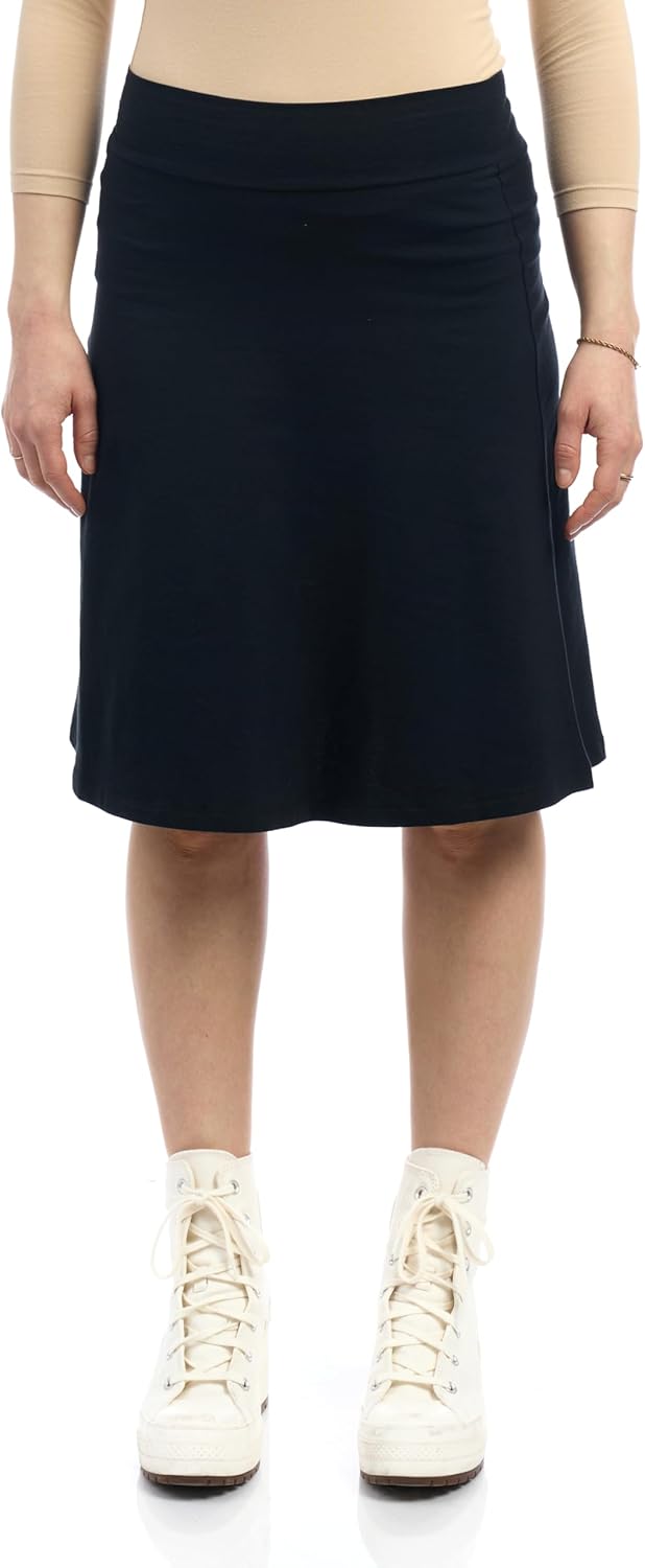 ESTEEZ Womens Cotton A-Line Skirt 23 Inch 25 Inch 27 Inch