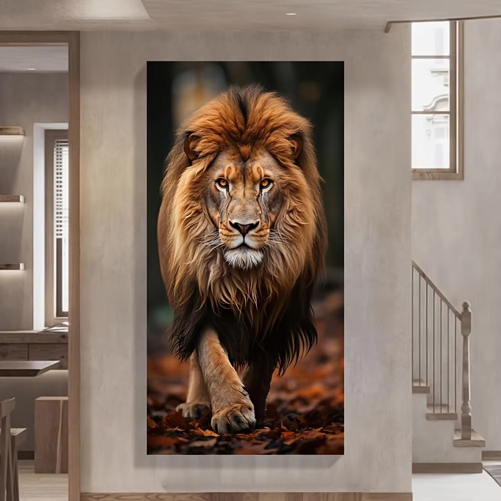 Dzikie zwierzę nowoczesny obraz na płótnie obrazy ścienne do salonu dekoracja domu bez ramy (70 x 140 cm (28 x 55 cali)/bez ramki)