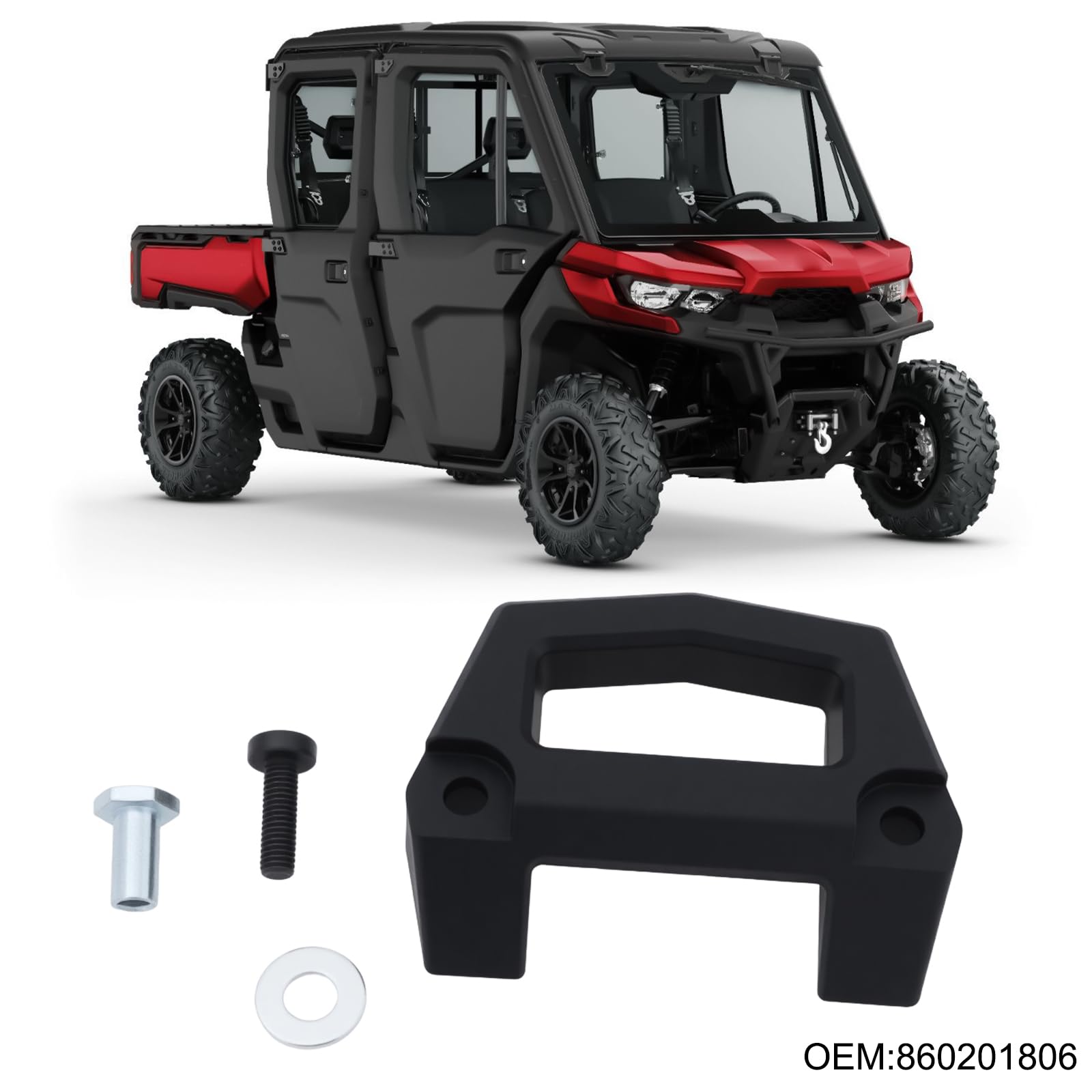 OTOTEC 1 set portabagagli per motoslitta con kit di viti hardware 860201806 compatibile con Ski-Doo LINQ Cargo compatibile con Defender Max HD8
