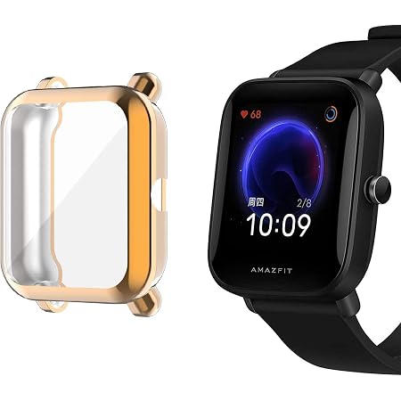 M.G.R.J Soft TPU Front Protection Case Cover for Amazfit Bip U/Bip U Pro/Amazfit  GTS 2 Mini Smart Watch (Flexible|Silicone|Black) : Amazon.in: Electronics