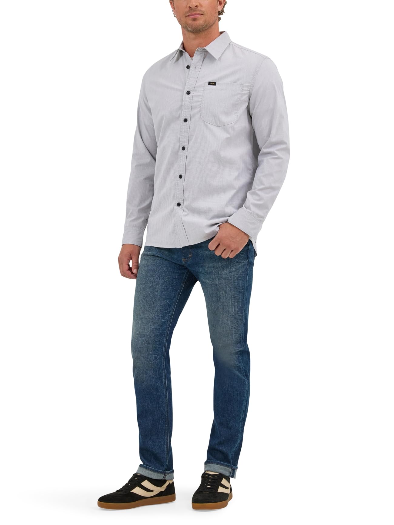 Lee Mens X Move Long Sleeve All-Purpose 1 Pocket Shirt