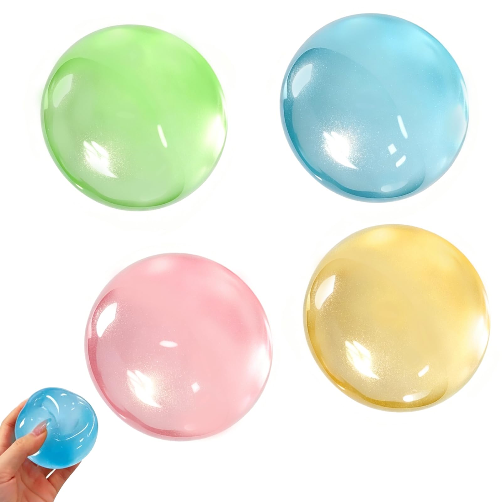 4 PCS 6cm Coconut Oil Squishy Fidget Toys, Slow Rising Squishies Squishys, Squishy Toys, Stress Ball Squishes Squishies for Office Desk Toys Gifts