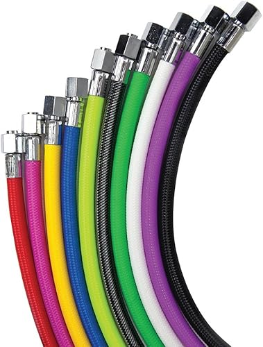 Miniatura 12 de XS Scuba Miflex Mangueras trenzadas de baja presión, amarillo suave, 36 pulgadas