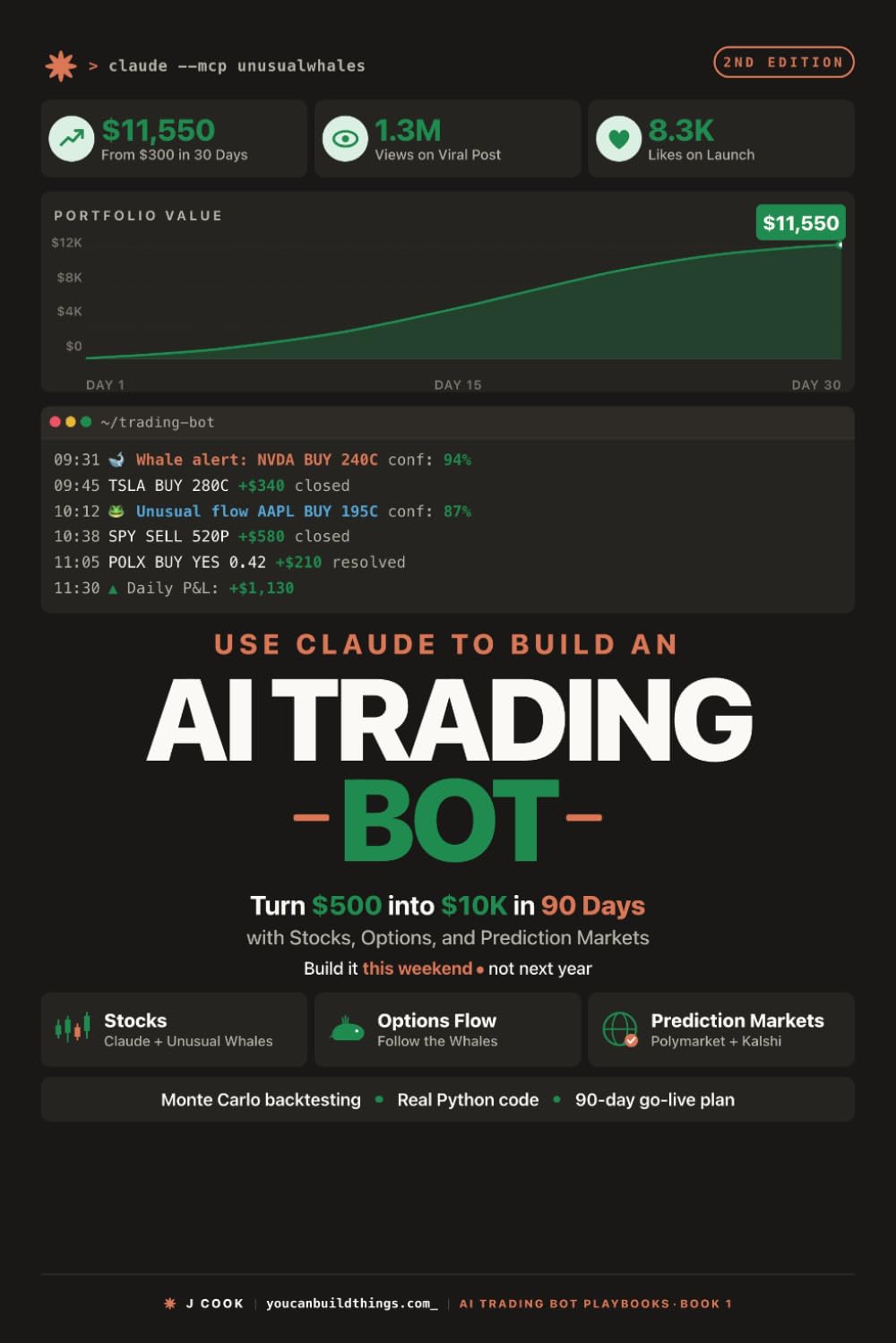 Use Claude to Build an AI Trading Bot: 90 Days with Stocks and Prediction Markets (AI Trading Bot Series)