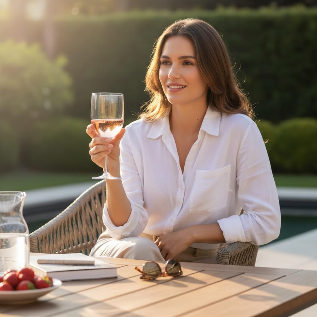 FOX & GRAPES Plastic Stemmed Wine Glasses | Unbreakable/Shatterproof, Reusable, Food Safe, Dishwasher Safe, For Birthday and Party, 16oz (Clear, Set of 12)