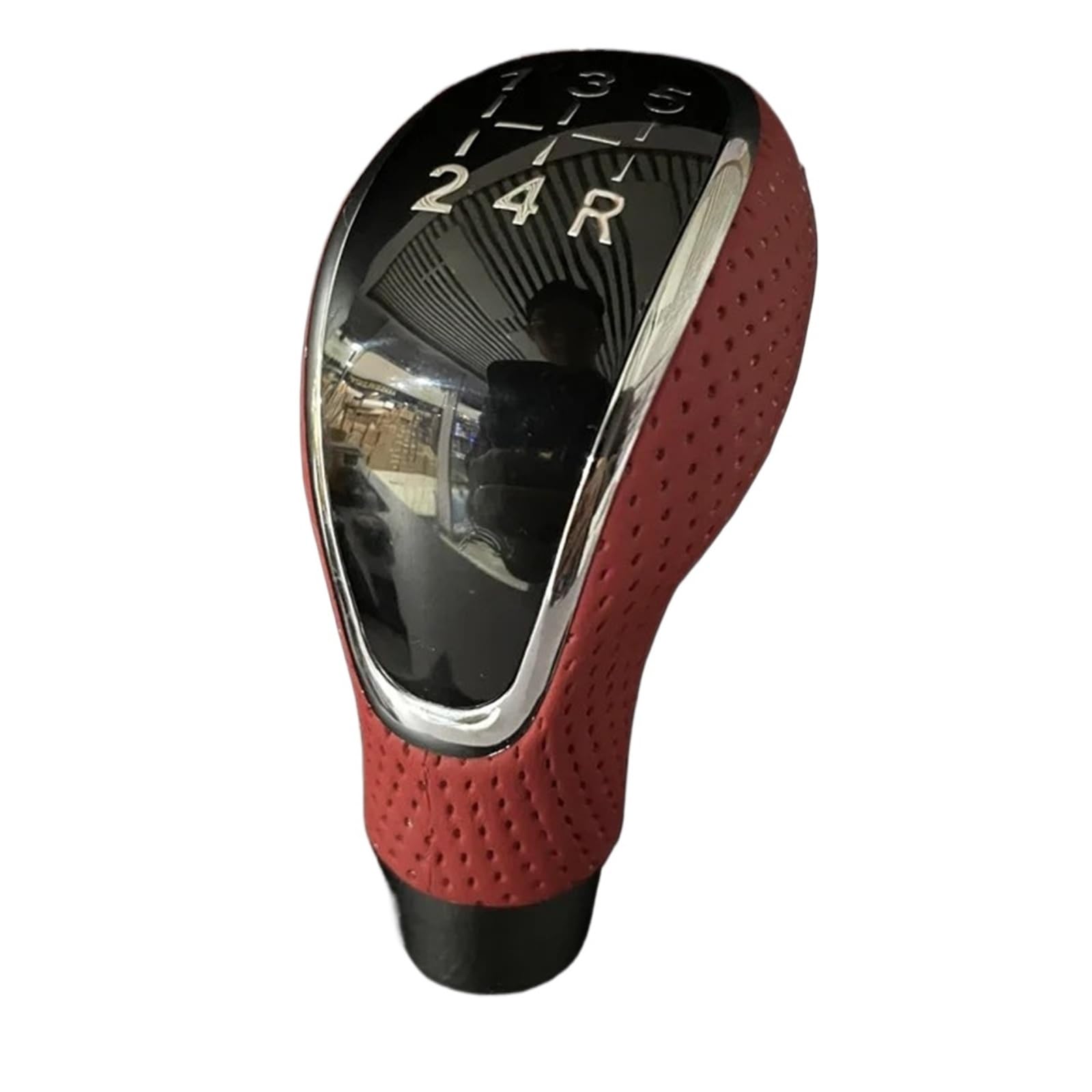 XZCVTYW Car Gear Lever Shifter Car Modification Gear Shift Head Gear Lever Head Wave Stick Head Manual Gear Shift Head(Red)