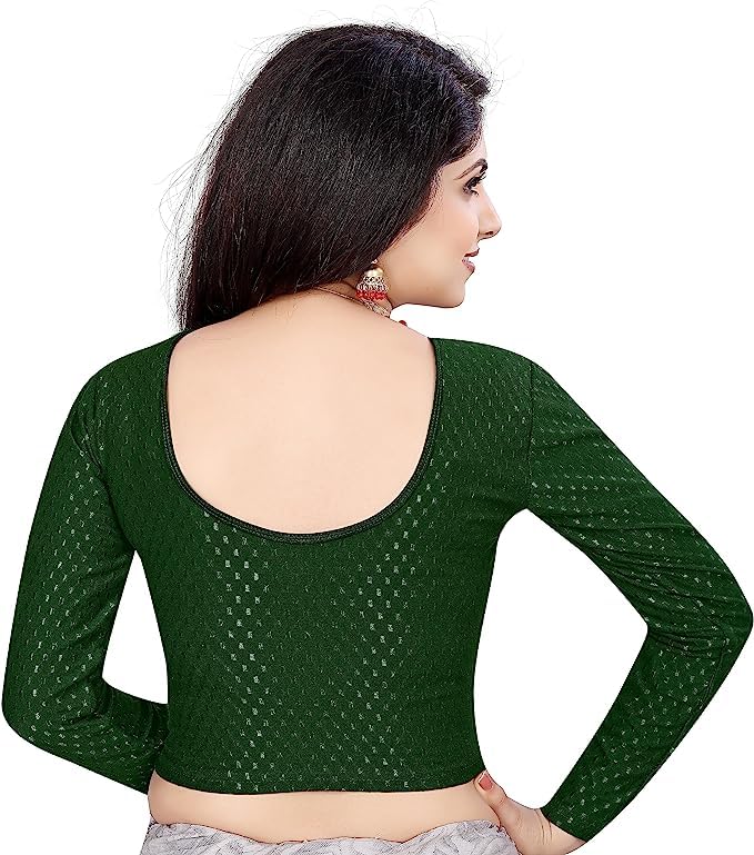 Image of Womens Stretchable Full Sleeves Blouses Womens Lycra Blouses
