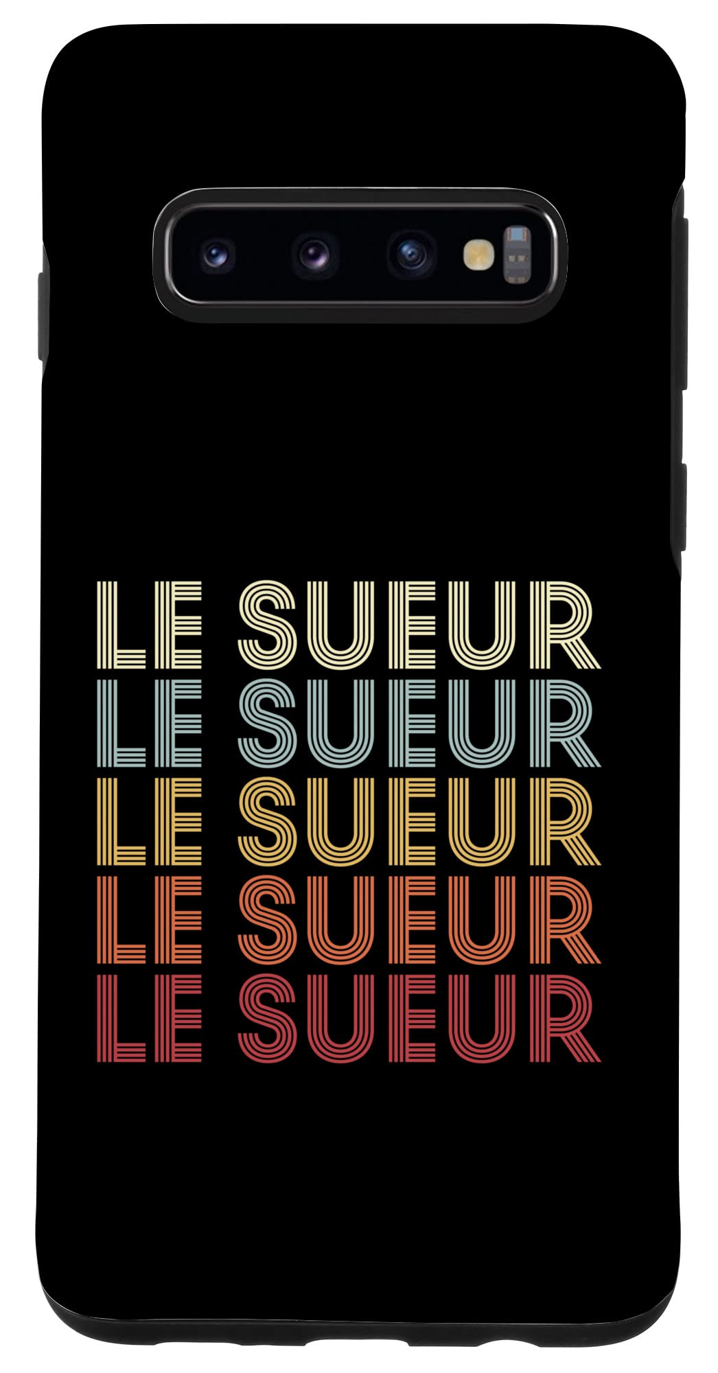 Galaxy S10 Le Sueur Minnesota Le Sueur MN Retro Vintage Text Case