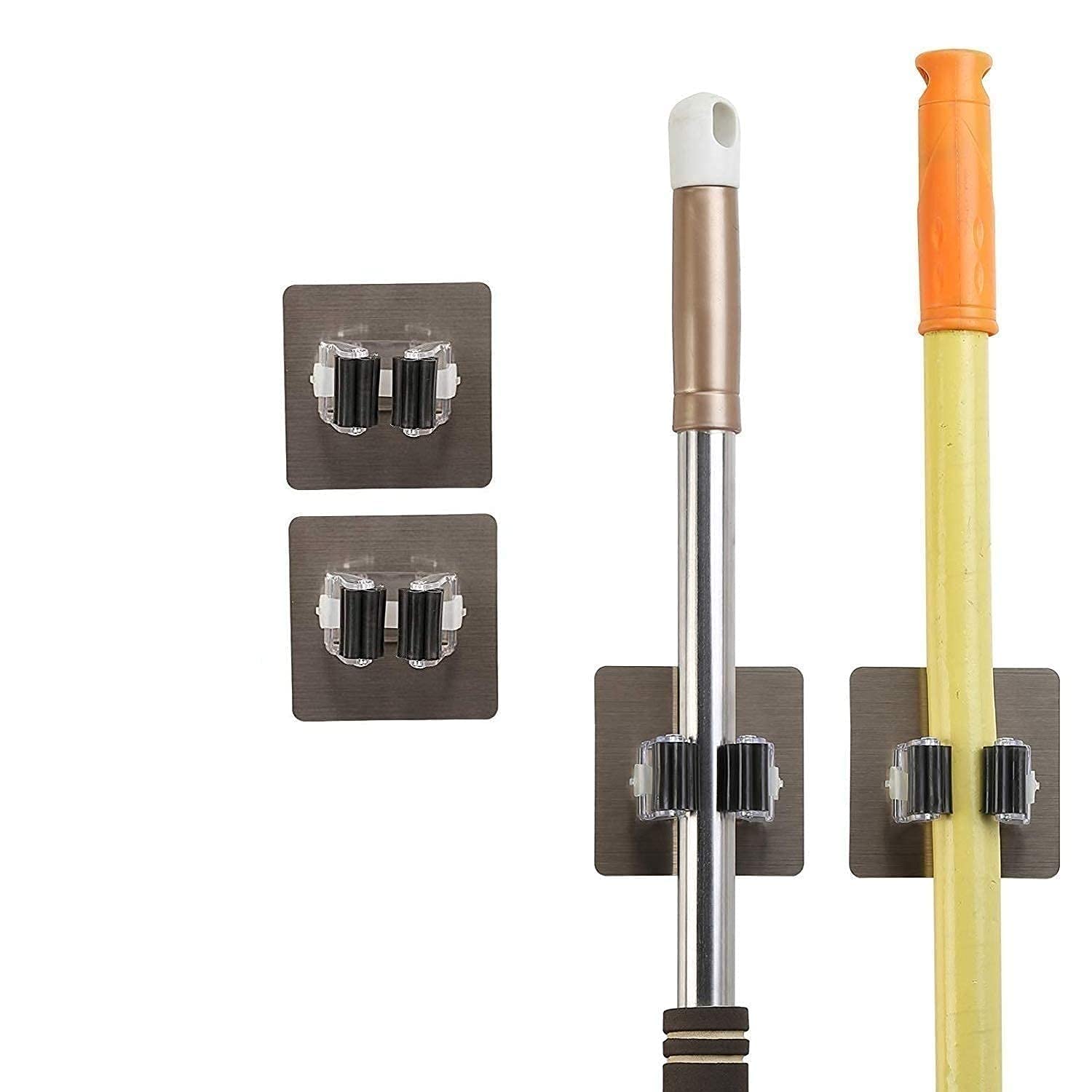 KENDRICK Self Adhesive Holder Wall Mounted Seamless Broom Hanger Clip Storage Racks, Hanging Punch Bathroom Stickers Mop Rack (12) (B09XHXBZDM) Amazon Price History, Amazon Price Tracker