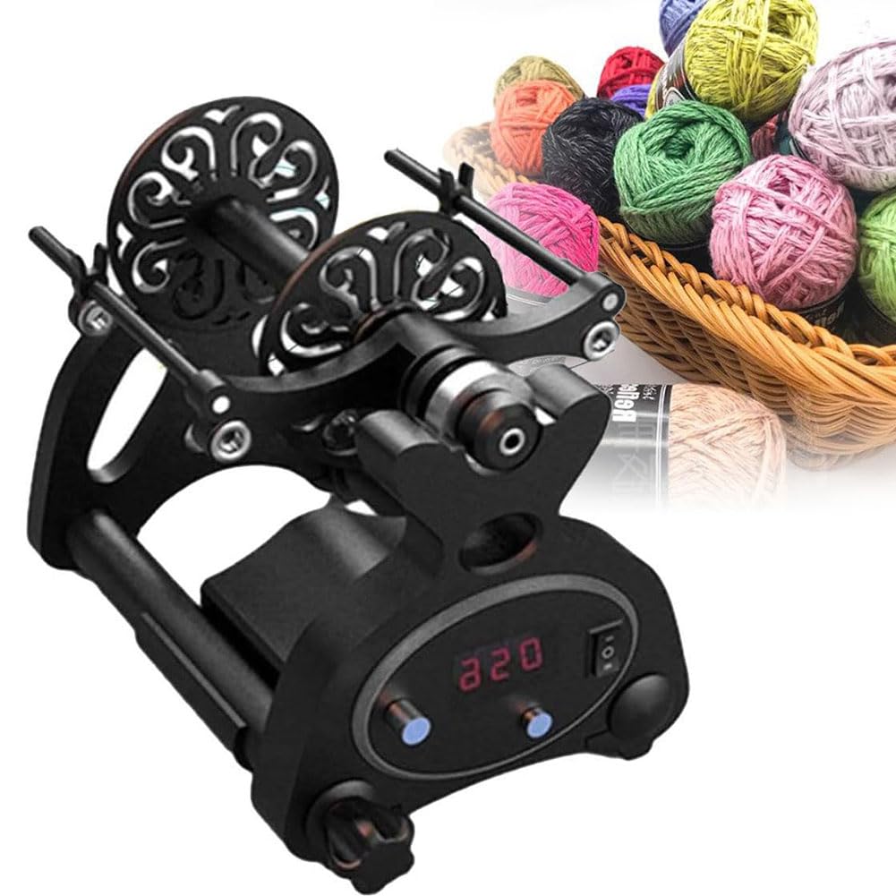 Enrouleur de boules de fil motorisé 800 tr/min pour un bobinage rapide et bidirectionnel de 120g