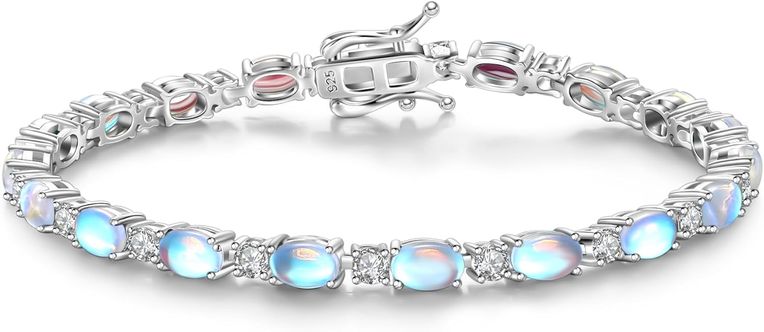 FANCIME Birthstone Bracelets Sterling Silver Tennis Bracelets Charm Fine Jewelry Birthday Jewelry Gifts for Women Mom 7″ FANCIME Birthstone Bracelets Sterling Silver Tennis Bracelets Charm Fine Jewelry Birthday Jewelry Gifts for Women Mom 7″