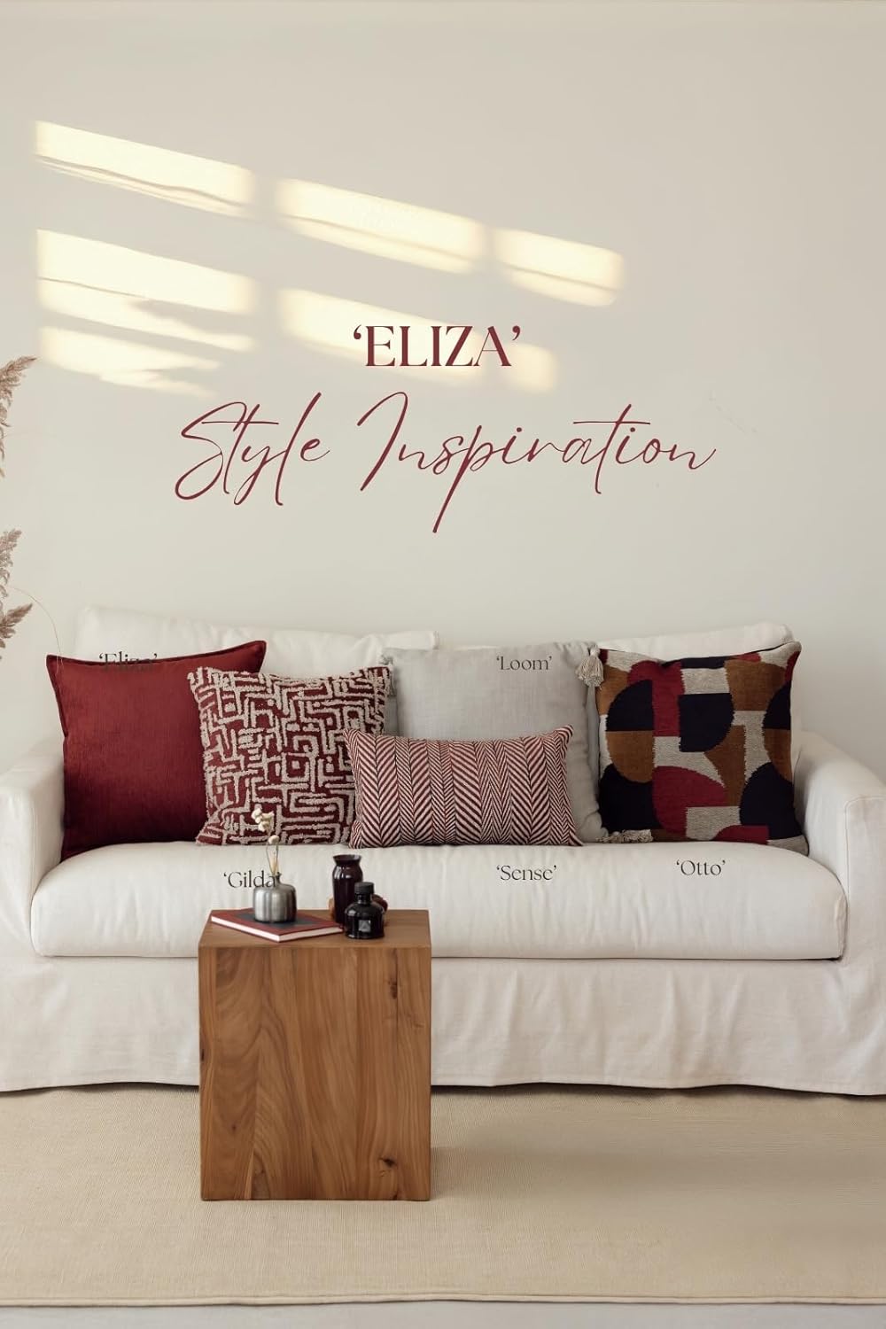 Woven Jacquard Throw Pillow Cover, Pack of 1 Textured Velved Decorative Cushion Covers for Sofas, Couches, Home Décor, Fade Resistant Pillow for Sofa & Couch, Eliza, Navy, 16x24 Inch