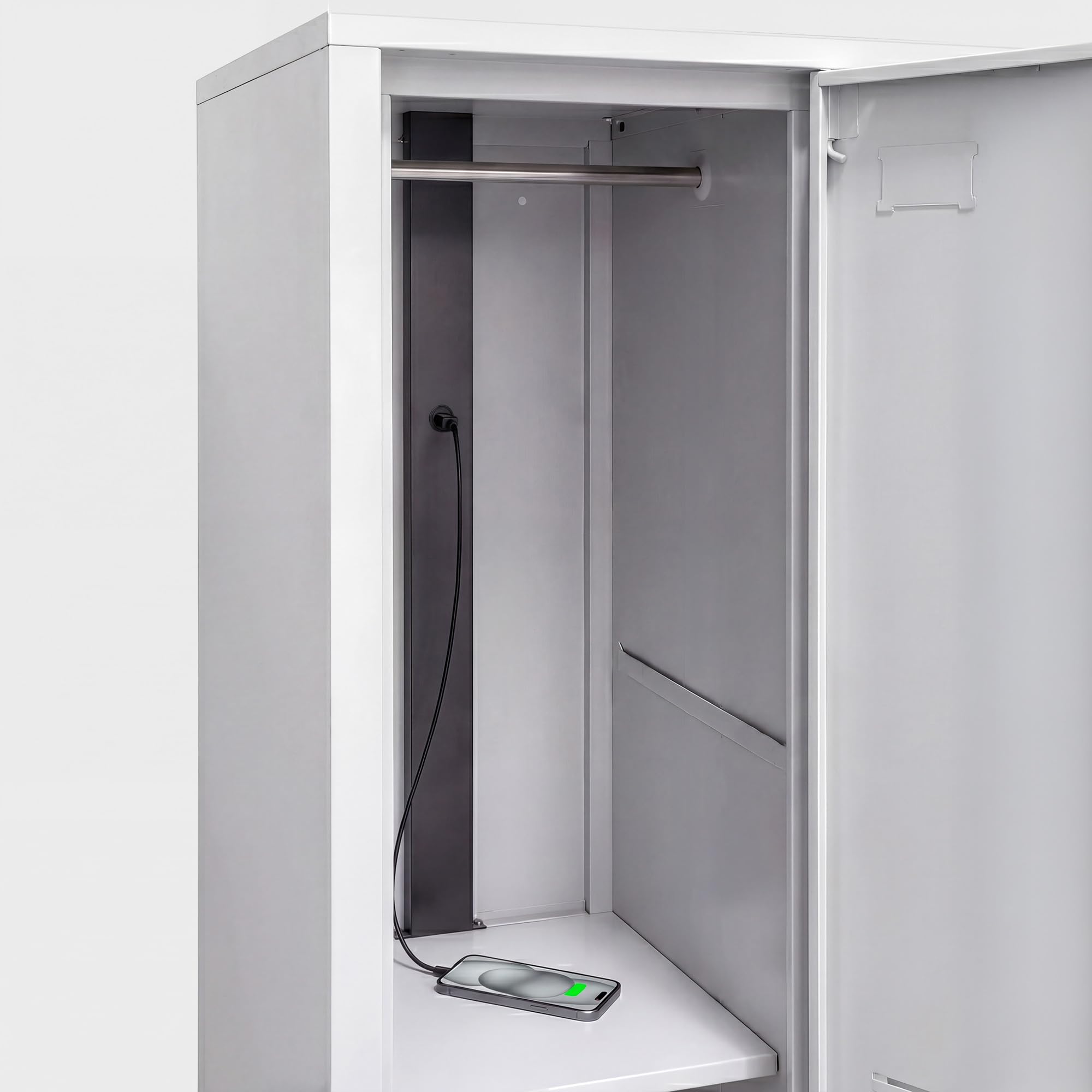 Jan Nowak Taquilla Vestuario Metálica 10 Puertas USB C, 172 x 136 x 45 cm