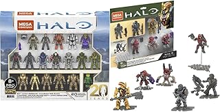 Mega Halo 20th Anniversary Character Pack Halo Infinite Construction Set, Building Toys for Boys & Halo Banished Garrison Pack Halo Infinite Construction Set, Building Toys for Boys