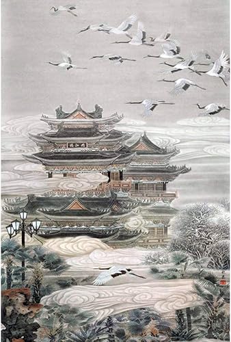 CSYY-YJ Pavilion paisaje arte Puzzle 5001000150020003000400050006000 pcs, Adulto rompecabezas de madera decoración del hogar, los niños de bricolaje