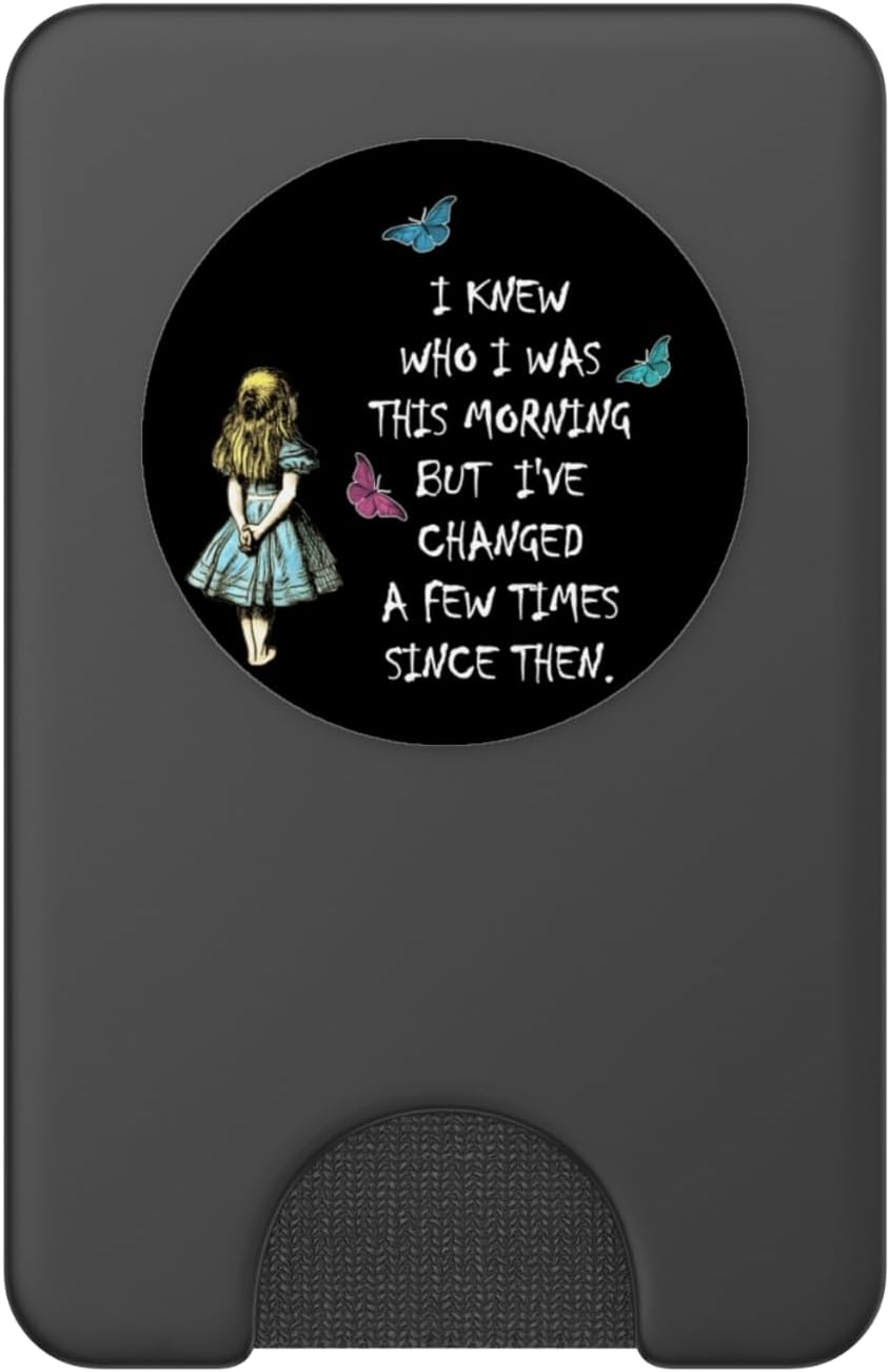 Alice In Wonderland Quote PopSockets PopWallet for MagSafe