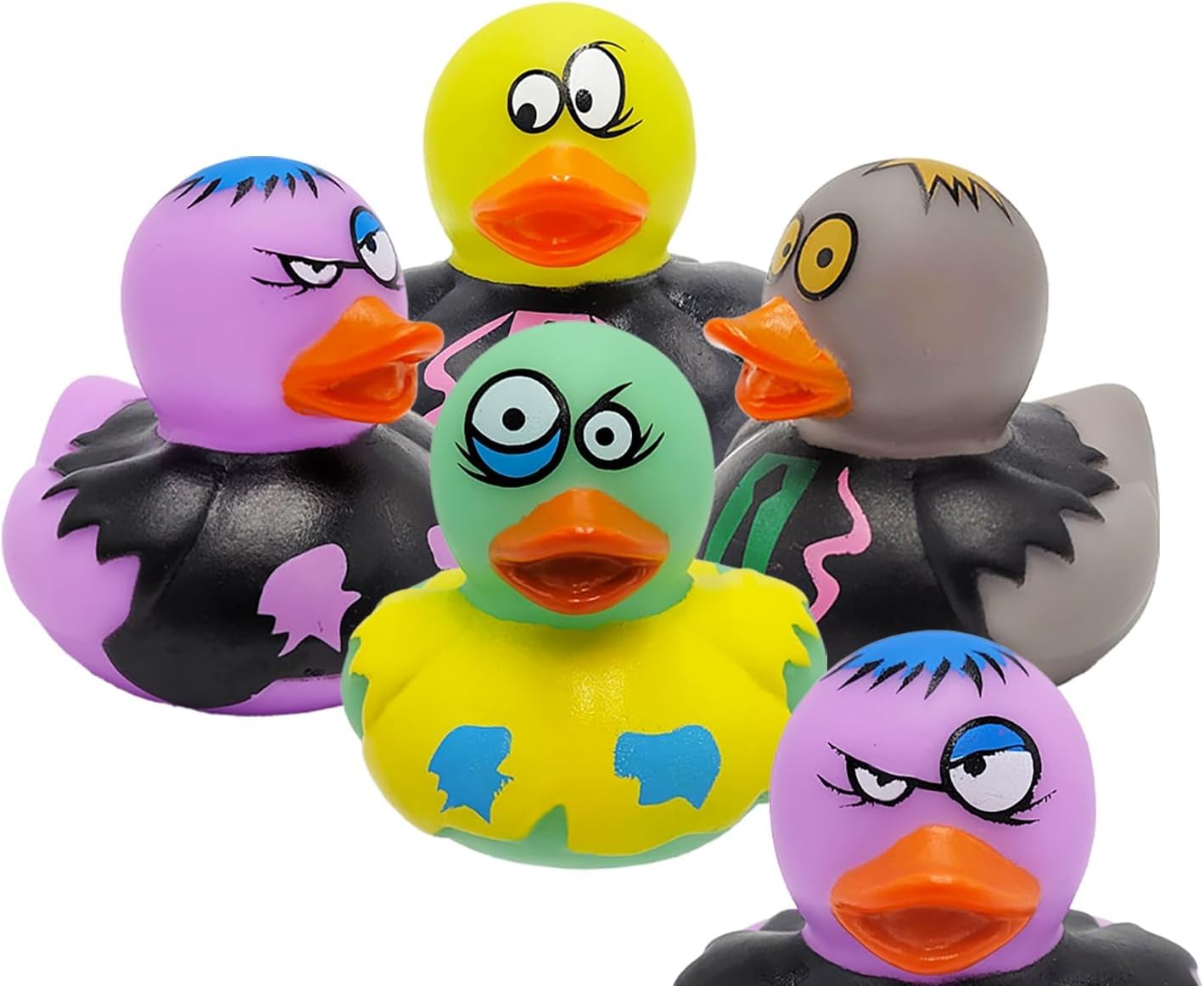 Halloween Zombie Rubber Duck Toy Duckies for Kids, Bath, Birthday Baby Showers Summer Beach and Pool Activity, 2" (200-Pack)