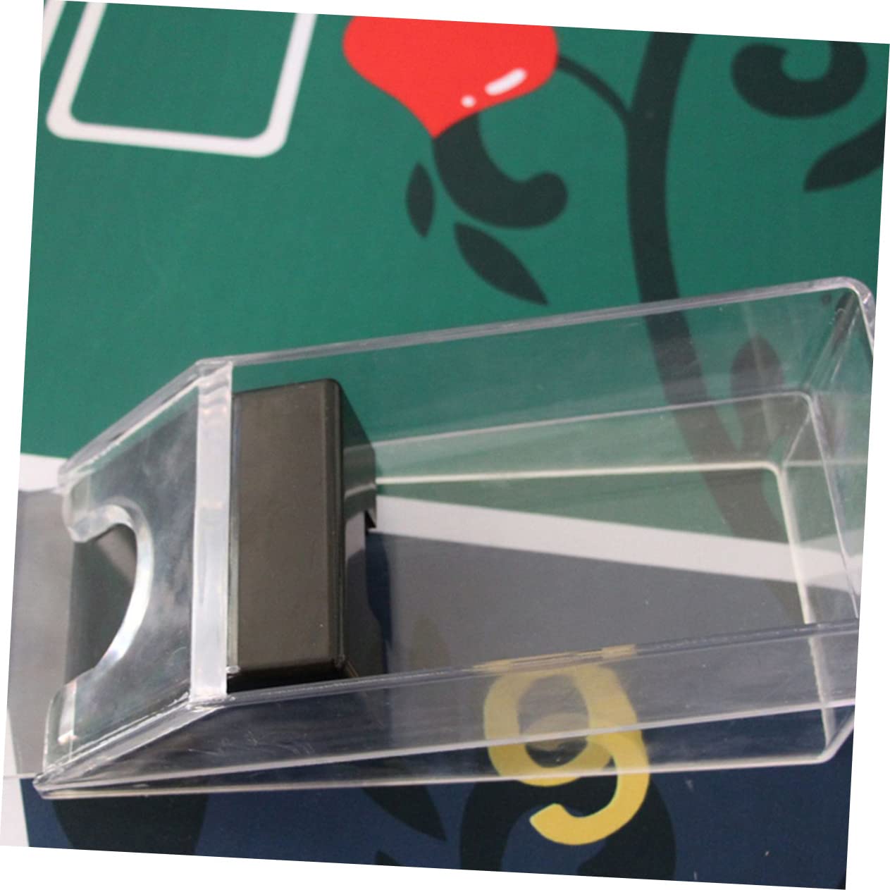 Beaupretty Distribuidor De Cartas Zapatos Portátiles Distribuidor De Tarjetas Zapatos Acrílicos Accesorio para Crupier para Tarjetas Suministros De Casa