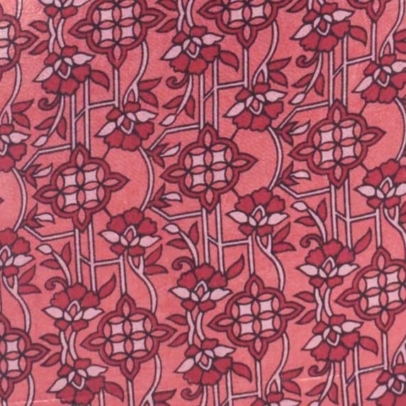 Image of Ethnics of Kutch Women's Ajrakh Mashru Silk Natural Dye Hand Block Print Unstitched Kurta Fabric Mtr Length (2.5 Mtrs - Beige 25B01A)