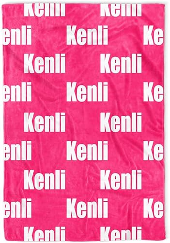 Miniatura 8 de callie Manta personalizada con nombre de bebé, manta personalizada para niños y niñas, manta de franela súper suave con nombre familiar, ropa de