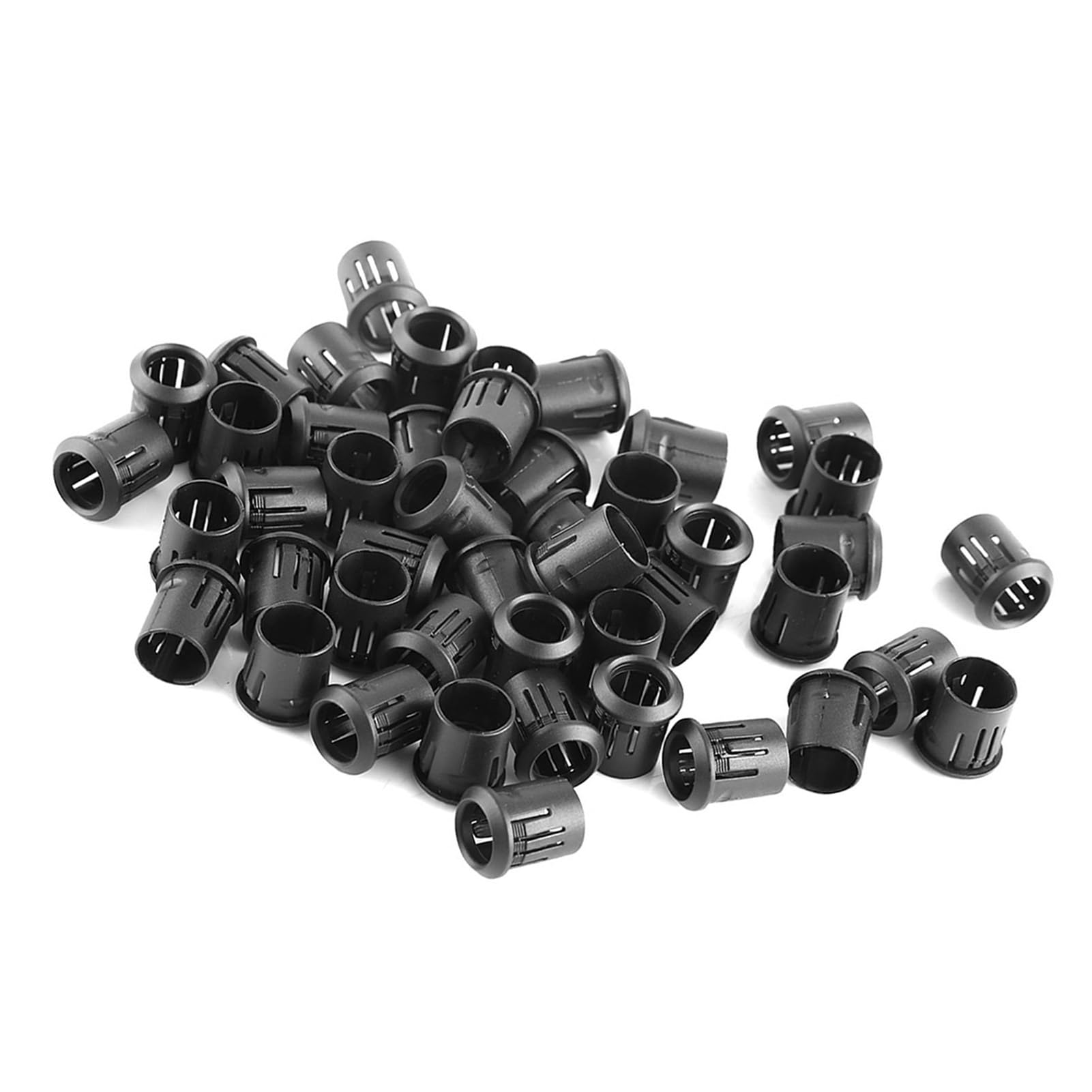LED Holder, 50Pcs Nylon Socket Bezel Mount for 3mm 5mm 8mm 10mm LED Lamp, with Easy Attach to Boards (10mm)
